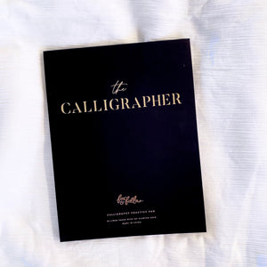 'The Calligrapher' Black Practice Pad by Fox & Fallow